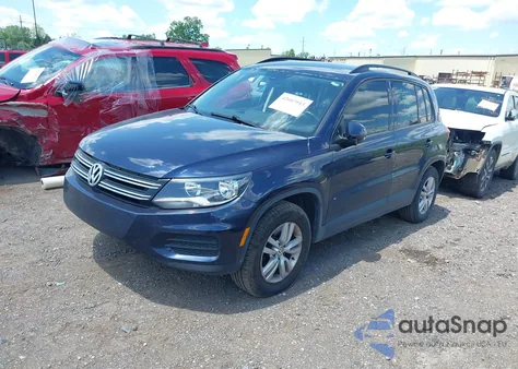 2016 Volkswagen Tiguan S из США, поврежденный, VIN WVGAV7AX8GW595502